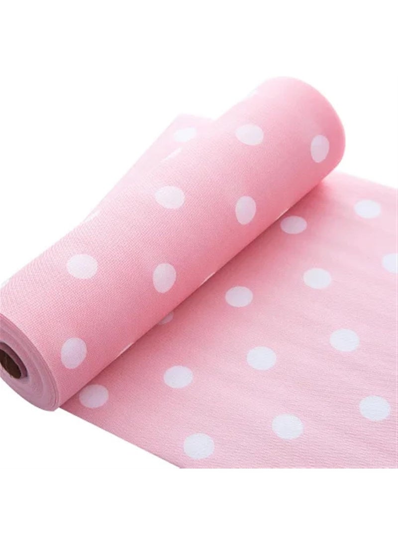 بطانات أدراج المطبخ- درج رف ورقي منقط مقاوم للماء. كمفارش غير قابلة للانزلاق للدولاب والثلاجة، تعمل كبطانة رفوف ودواليب متعددة الاستخدامات، إكسسوار مطبخ، 200 × 45 سم - Image 1