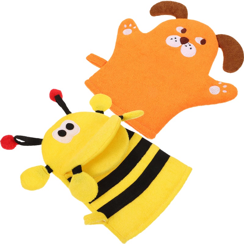 2pcs Skin Scrubbing Glove Cleaning Supply Body Scrubbing Mitt Body Exfoliating Tool - Image 5