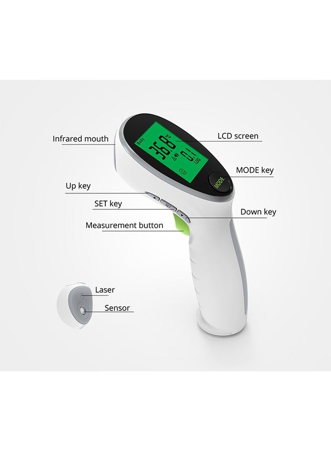Household Medical Thermometer, No-Touch Infrared Digital Accurate Thermometer (White) - Image 3