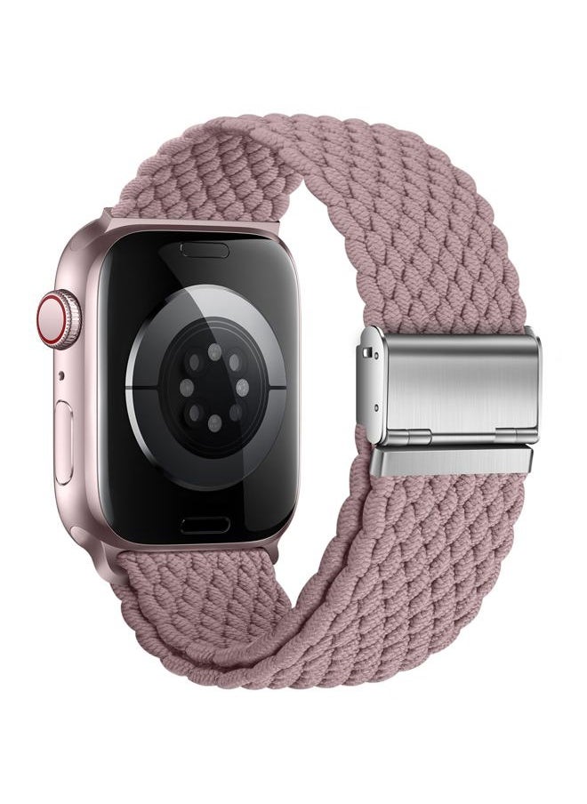 Qimela - Compatible with Apple Watch Band 38mm 40mm 41mm 42mm 44mm 45mm 46mm 49mm for Women Men,Sport Solo Loop Strap Stretchy Nylon Braided Wristband for iWatch Series 10 9 8 7 6 SE 5 4 3 Ultra 2 1 - Image 1