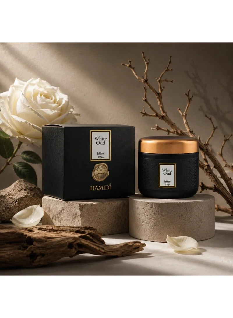 دانوب هوم Hamidi White Oud Bakhoor 70g Premium Incense Soft Aroma