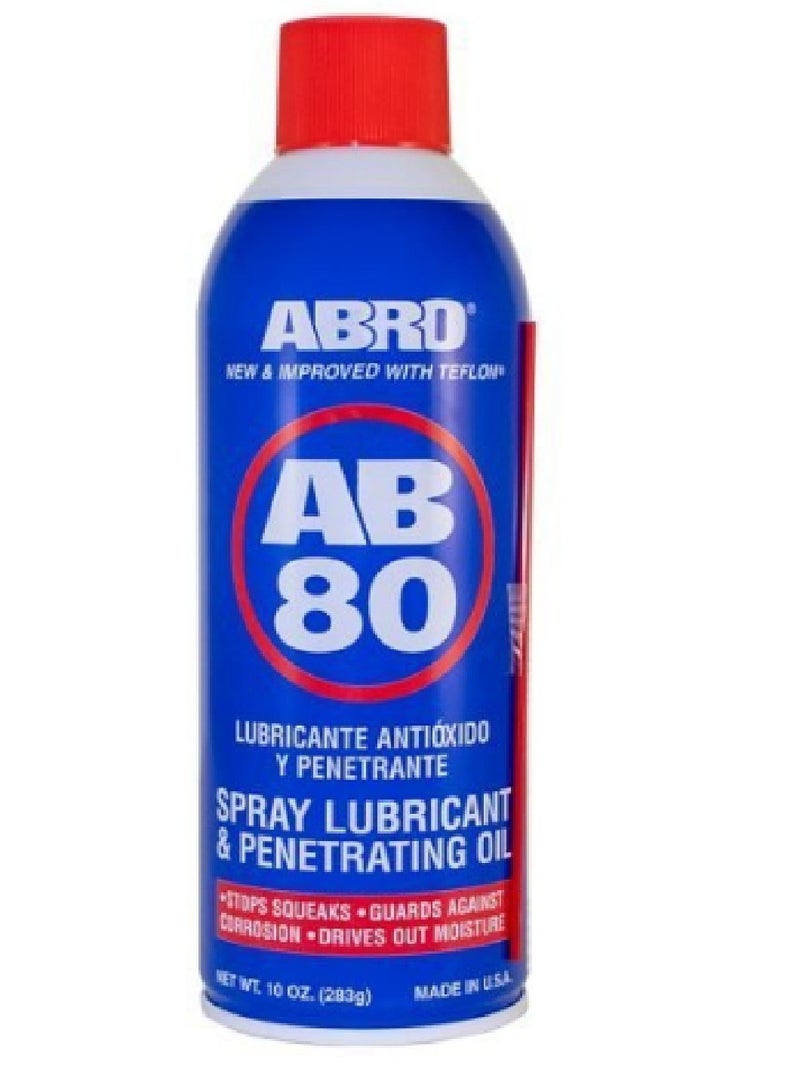 أبرو AB-80 بخاخ تشحيم وزيت اختراق ومضاد للتآكل (283 جرام)