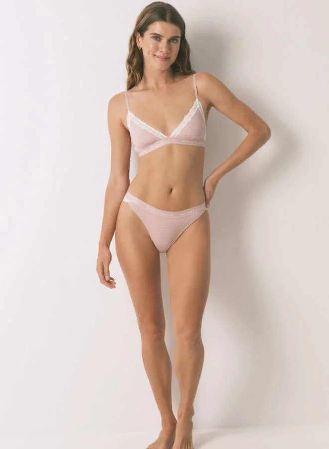 women'secret Classic pink cotton panty