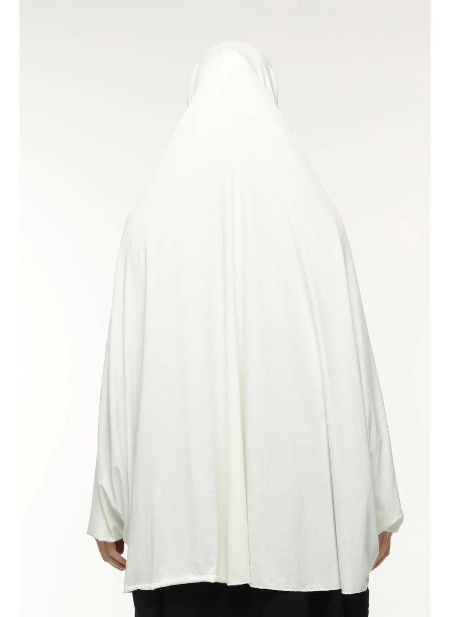 التوبة Practical Hijab Hijab with Sleeves Soufflé Sheet Top and Veil - Prayer Cover with Nikap