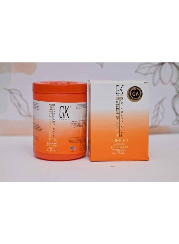 GK Deep Conditioner Hair Mask: Deep Hydration, Damage Repair, and Frizz Control. Sulfate, Paraben, and Silicone Free. Suitable for All Hair Types. - Image 1