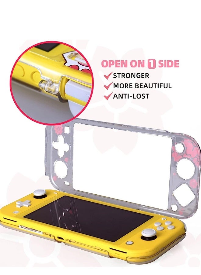 Protective Case for Nintendo Switch Lite 2019 Grip Cover with Shock-Absorption and Anti-Scratch Design, Sakura Flower Pattern - Image 3