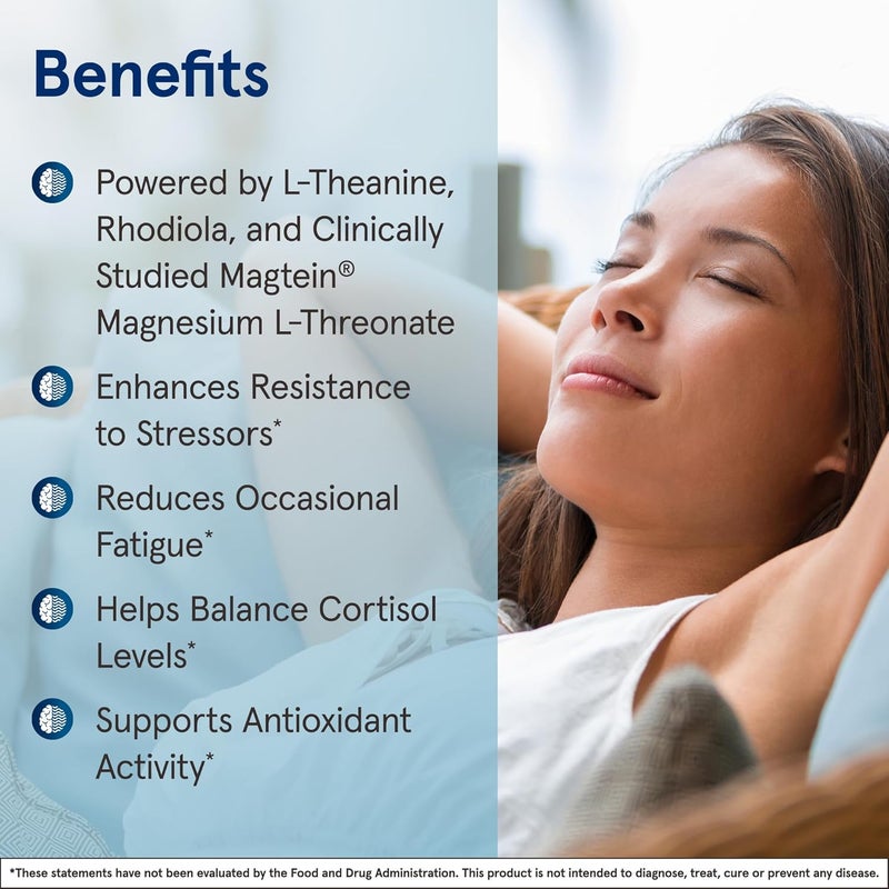Jarrow Formulas Magnesium LThreonate MagMind Stress Resistance with LTheanine and Rhodiolife High Absorption Magnesium Stress Relief and Mood Support 60 Veggie Capsules Up to a 30 Day Supply - Image 4
