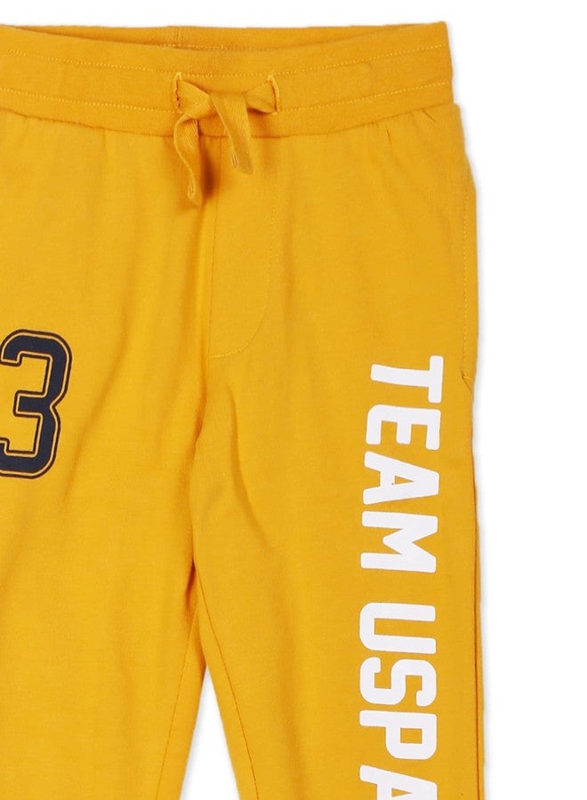 U.S. Polo Assn. Boy's Regular Casual Pants (UKTRKON0006_Mustard_L) - Image 4