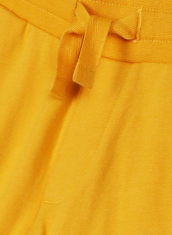U.S. Polo Assn. Boy's Regular Casual Pants (UKTRKON0006_Mustard_L) - Image 3