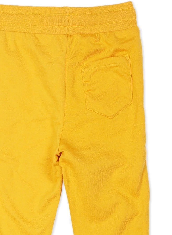 U.S. Polo Assn. Boy's Regular Casual Pants (UKTRKON0006_Mustard_L) - Image 5
