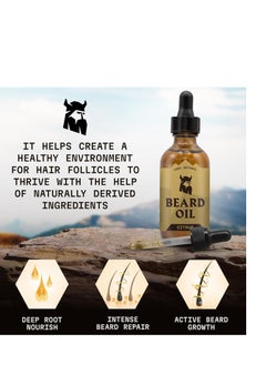 Striking Viking Striking Viking Scented Beard Oil Conditioner for Men (Large 2 oz.) - Naturally Derived Formula with Tea Tree, Argan and Jojoba Oils with Citrus Scent - Softens, Smooths & Strengthens Beard Growth  - Image 3