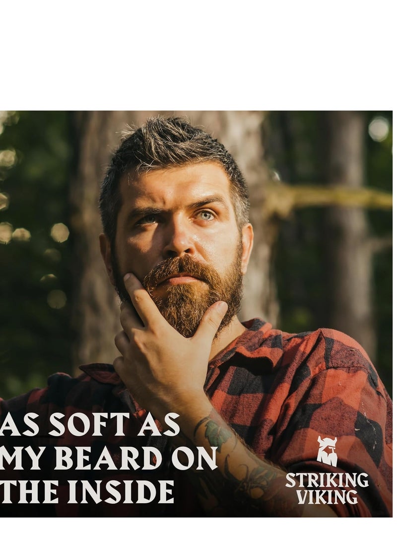Striking Viking - Striking Viking Scented Beard Oil Conditioner for Men (Large 2 oz.) - Naturally Derived Formula with Tea Tree, Argan and Jojoba Oils with Citrus Scent - Softens, Smooths & Strengthens Beard Growth - Image 1