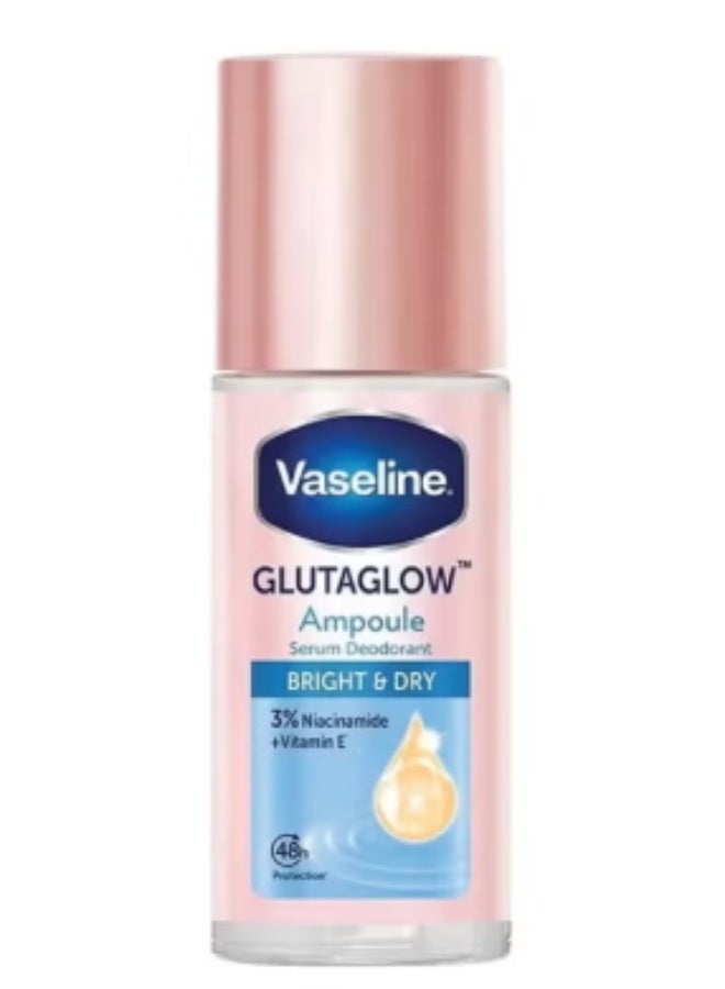 Vaseline Glutaglow Bright & Dry Ampoule Serum Deodorant - 45ml - Image 1