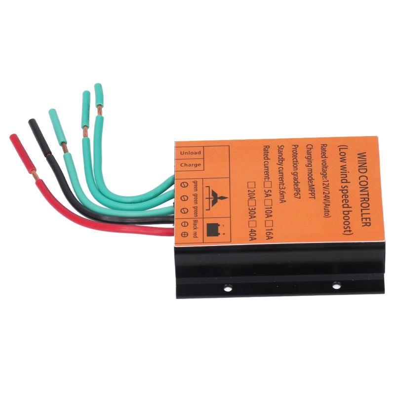 Mppt Charge Controller 12V 24V 16A - Efficient Heat Dissipation Wind Turbine Controller for Automatic Battery Matching & Multiple Protections - Image 4