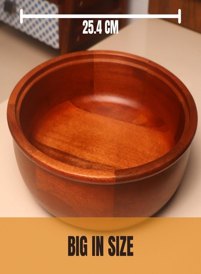 Loosebucket® Rangoli Chapati Box, Mango Wooden Roti Box with Lid, Casserole for Roti, Set of 1,Roti Dabba with Lid | Casserole for Dining(25.4X25.4X20Cm, Multi Colour) - Image 4