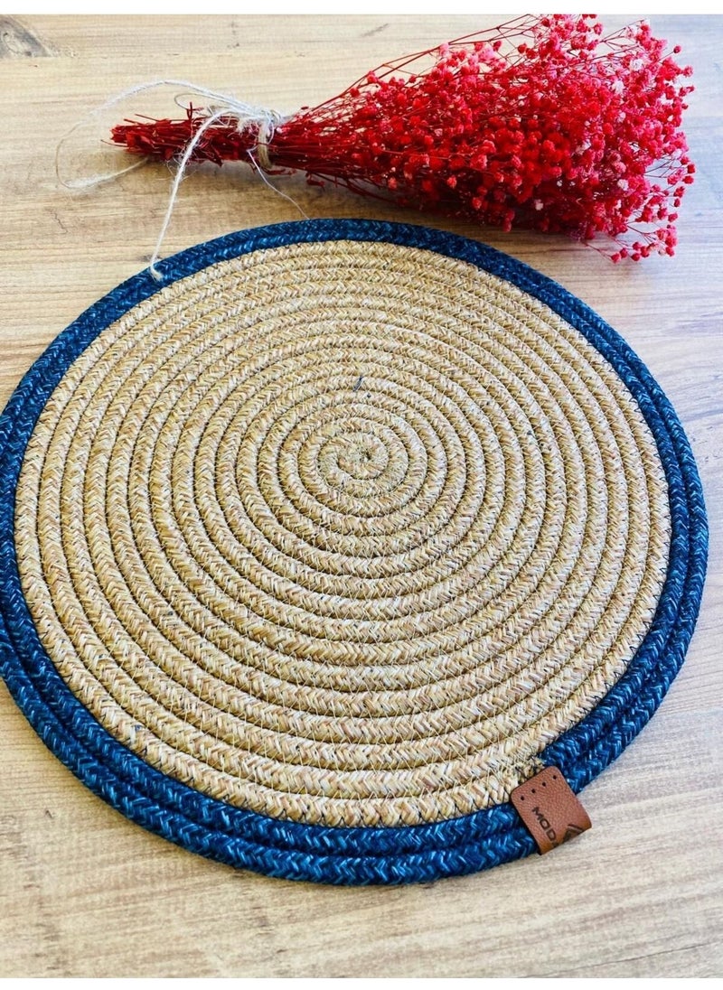 BDZ Deri BDZ Leather Jute Wicker American Service Mat  - Image 2