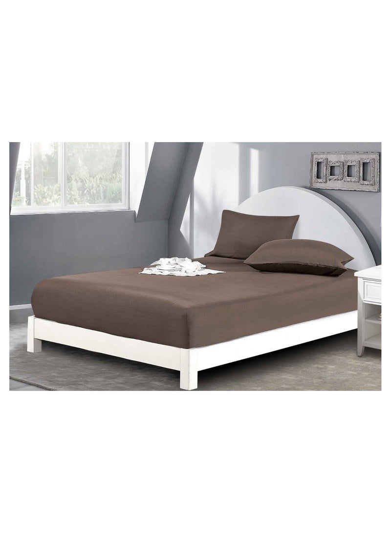 100% Microfiber Double Bed Sheet Set in Assorted Colors