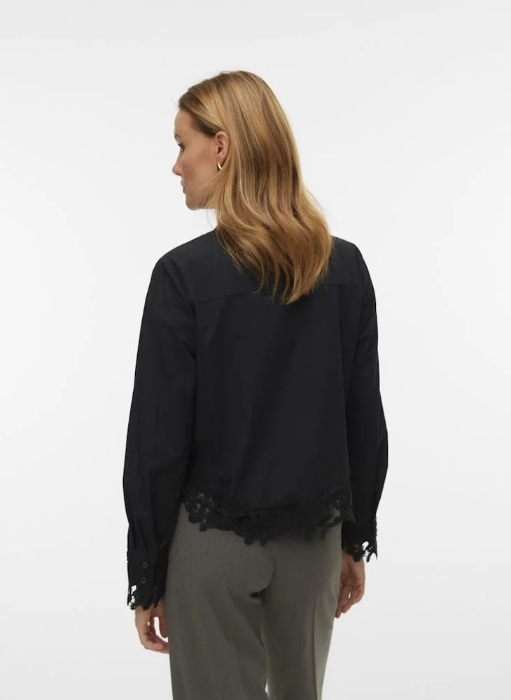 VERO MODA Vmroni Detail Long Sleeve Shirt