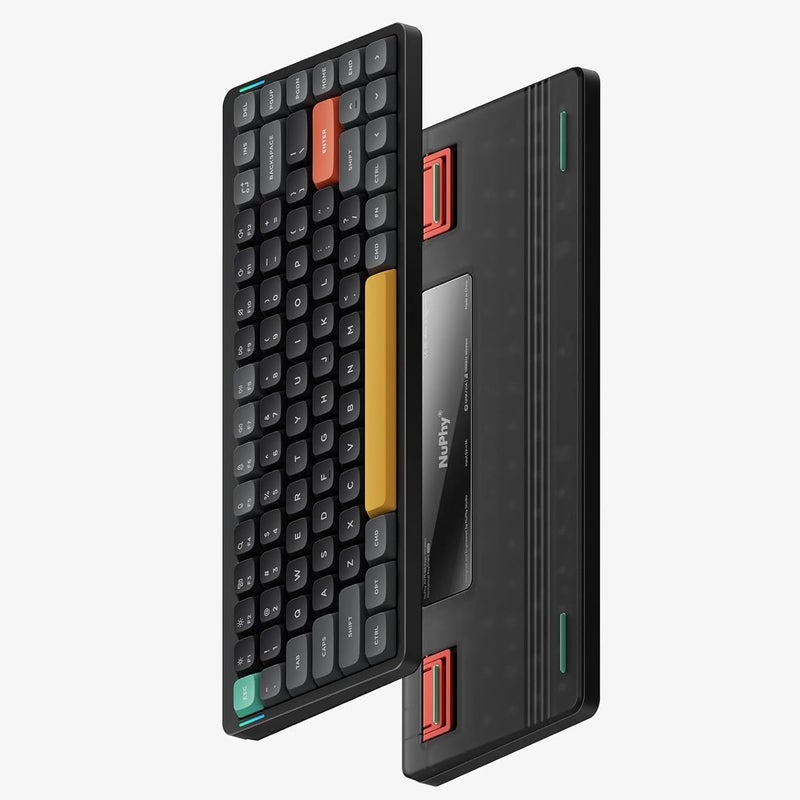Nuphy Air75 V2 Portable 75% Mechanical Keyboard,Wireless Keyboard,Supports Bluetooth/2.4G/USB-C RGB Bluetooth Keyboards,Compatible with Windows/Mac OS/Linux Systems Black-Gateron Wisteria - Image 2
