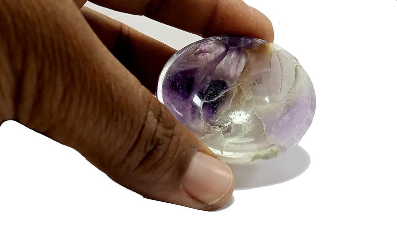 Amethyst Bowl Gemstone Hand Carved Crystal Altar Healing 5055 MM Bowl Size  - Image 4