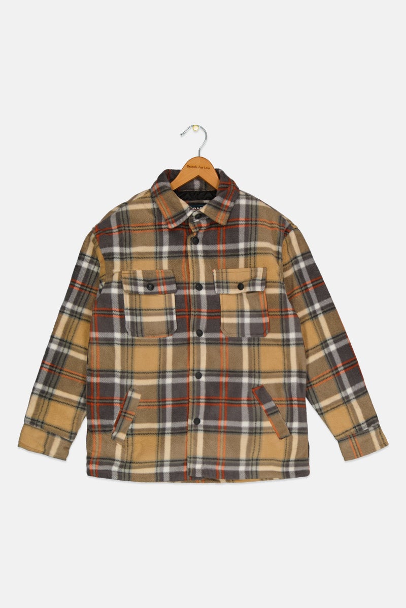 Tony Hawk Kids Boy Plaid Jacket Shirt, Multicolor  - Image 1
