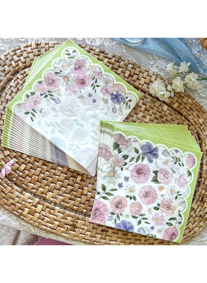 Kate Aspen Tea Party Decorations Tableware Set (62 Pc, 16 Guests), Colorful Pastel Party Supplies for Bridal Showers, Baby Shower, Garden Party, Birthdays - Image 3