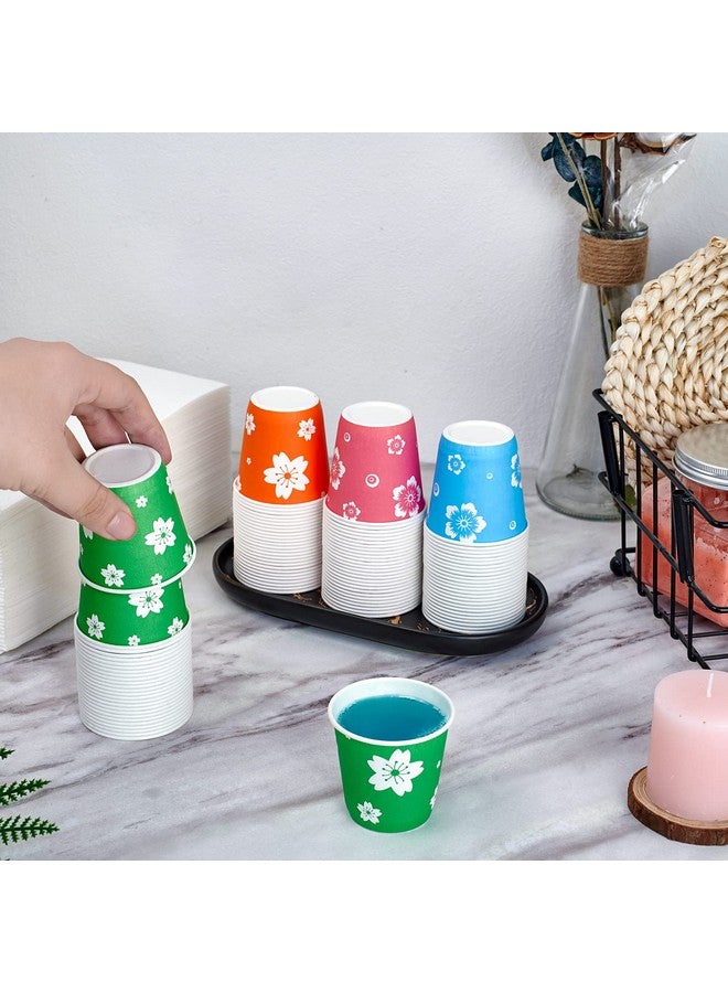LITOPAK 800 Pack 3oz Disposable Bathroom Cups, Colorful Disposable Mouthwash Cups, Small Disposable Cups, Mini Paper Cups for Parties, Picnics, Barbecues, Travel and Events - Image 4