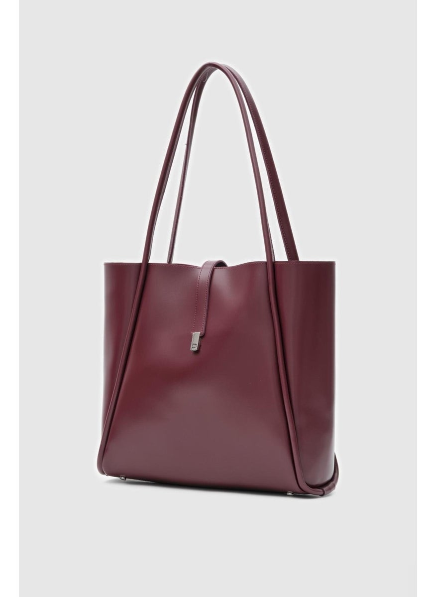 Shule Bags Chester Locked Burgundy Shoulder Bag  - Image 2