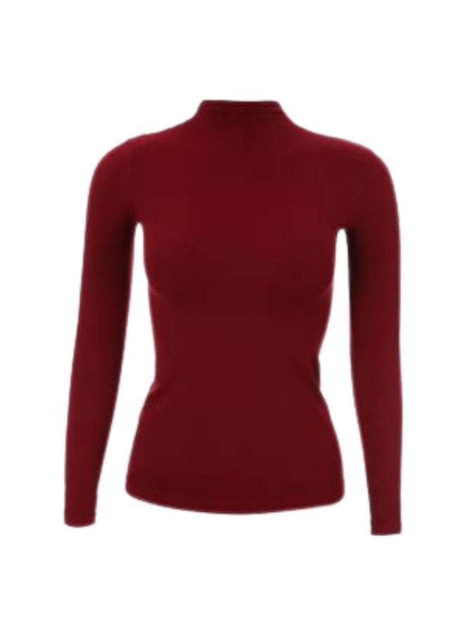 Carina Lycra T-shirt with collar and long sleeves 