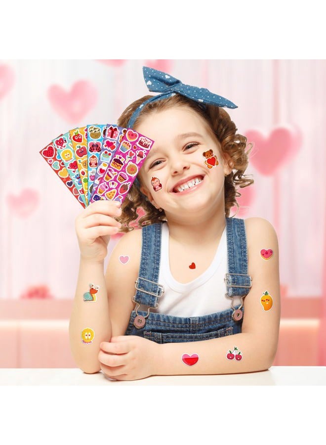 kortes 120-Sheets Valentines Heart Stickers with 6 Different Designs of 2120 pcs, Valentine's Day Stickers Party Supply Classroom Reward for Kids - Image 5