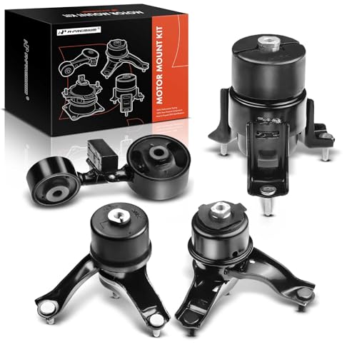 A-Premium Set of 4 Engine Motor Mount and Transmission Mount and Torque Strut Mount Kit Compatible with Toyota Camry 2002 2003 2004 2005 2006 L4 2.4L Sedan, Automatic Transmission - Image 1
