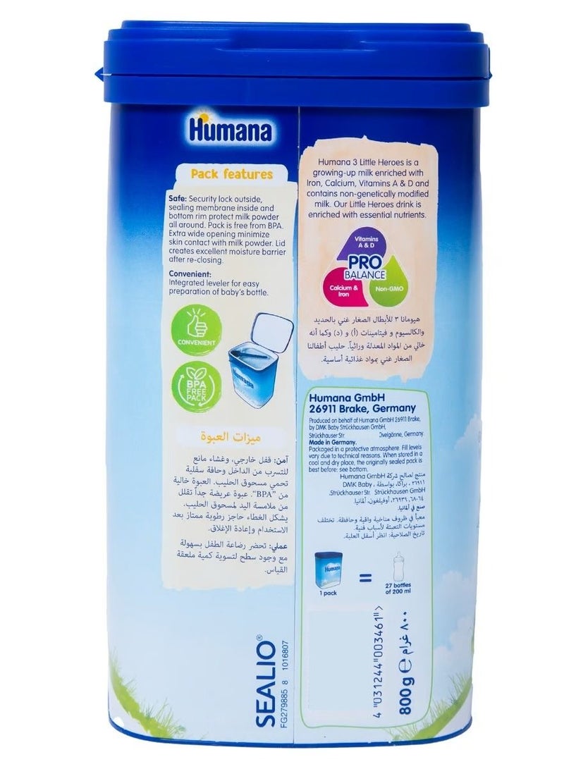هيومانا حليب الأطفال Probalance متابعة المرحلة 3 - 800 جم - Image 3