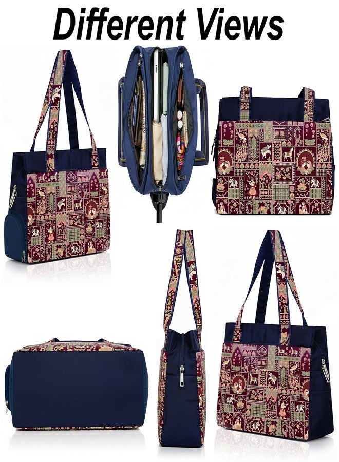 Fancy Walas Printed Handbag for Women | Office Bag | Stylish Bag for Office Use | Nylon Large Shoulder Bag 20 Liter | Stylish Tote for Office Use | Purse for Women | Vegan Handbag | Daily & Travel Use - Image 4