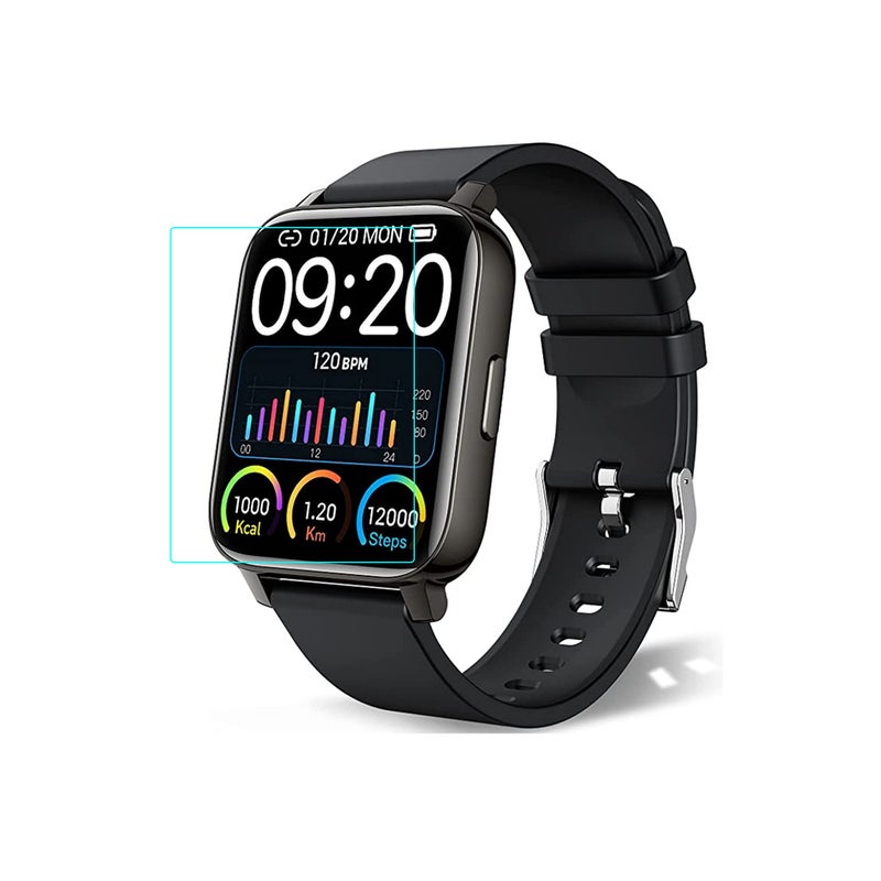 Octelect smart watch screen protector for chalvh smart watch with 4PCS in one pack, Transparent, 1.69inch - Image 2