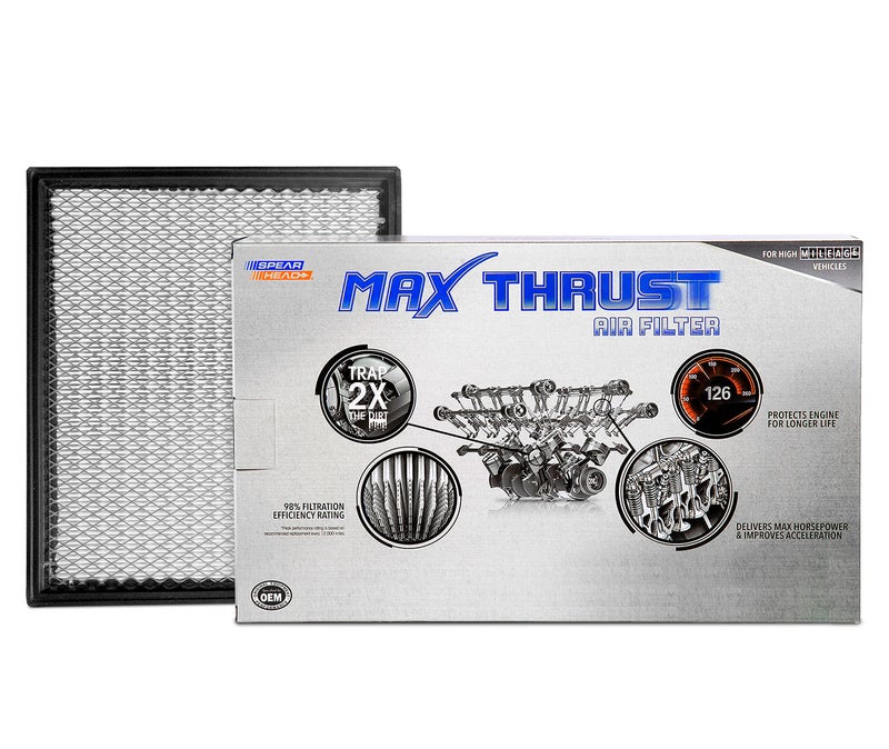 Spearhead MPG Defense Max Thrust Engine Air Filter For All Mileage Vehicles Fits Like OEM Restores MPG Acceleration MT755