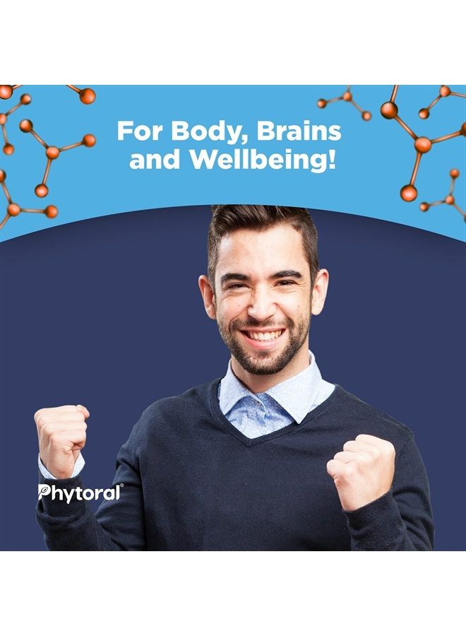Phytoral مكمل فيتامين سام إي النقي - مكمل سام إي 400 ملغ لدعم الذاكرة لصحة الدماغ وزيادة المزاج وصحة المفاصل ودعم الكبد - مكمل تعزيز الدماغ نووتروبيك ومكمل طبيعي - 90 كبسولة - Image 4