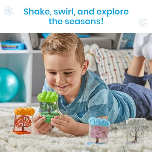 hand2mind Changing Seasons Sensory Tubes, Quiet Fidget Toys for Kids 3-5, Toddler Science Weather Toys, Calm Down Corner Supplies, Preschool Classroom Must Haves - Image 3