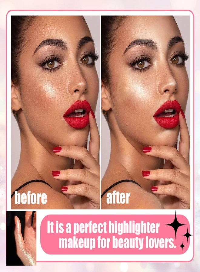 XMXueMei 3 Colors Fairy Dust Highlight Patting Powder,Magic Polvo De Hadas Highlighter Makeup,Body Glitter Face Blusher Patting Powder,Daily Party Halloween Christmas Body Contouring Shimmer Powder（3PCS） - Image 4