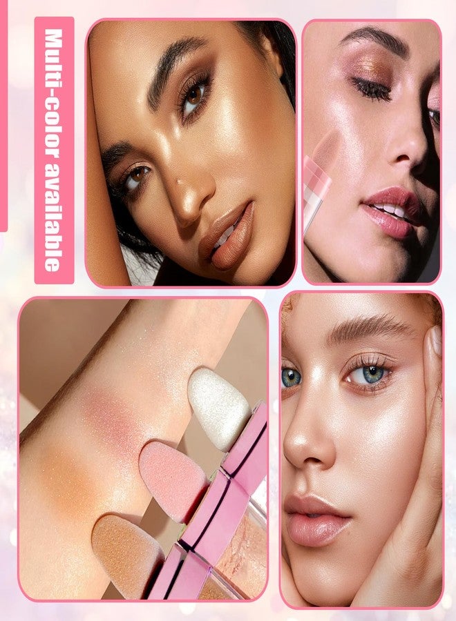 XMXueMei 3 Colors Fairy Dust Highlight Patting Powder,Magic Polvo De Hadas Highlighter Makeup,Body Glitter Face Blusher Patting Powder,Daily Party Halloween Christmas Body Contouring Shimmer Powder（3PCS） - Image 3