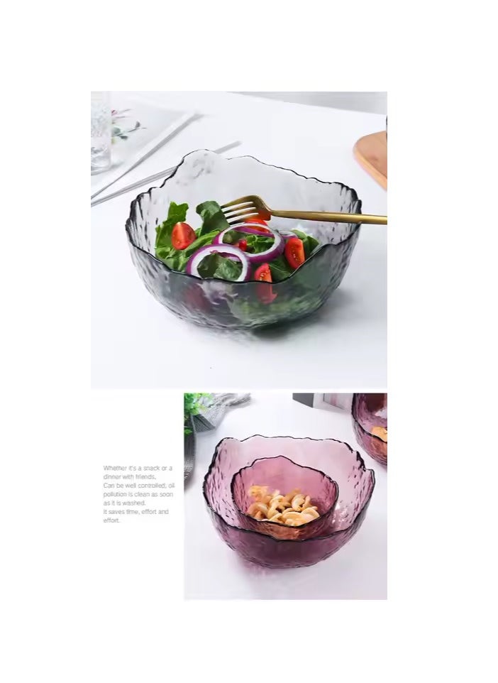 Generic - Glass Bowls Set Of 3 pieces - Grey - Image 1