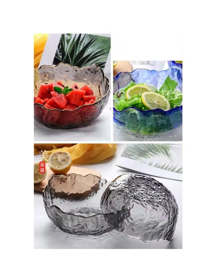 Generic - Glass Bowls Set Of 3 pieces - Grey - Image 1