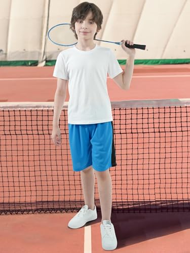 Resinta 5 Pack Boys Shorts Boys Basketball Athletic Shorts Kids Active Gym Soccer Sports Shorts Mesh Quick Dry Elastic Waist - Image 4