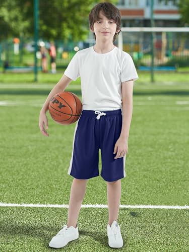 Resinta 5 Pack Boys Shorts Boys Basketball Athletic Shorts Kids Active Gym Soccer Sports Shorts Mesh Quick Dry Elastic Waist - Image 5