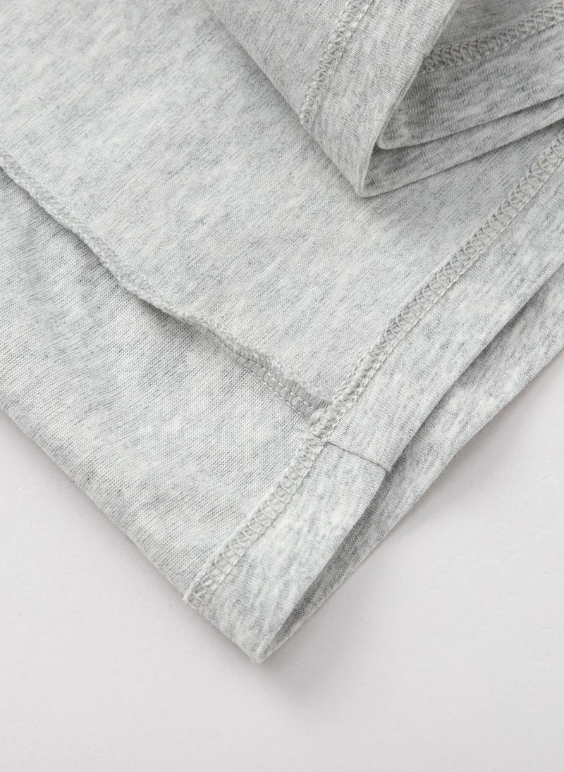 Balabala Grey Toddler Boys Round v-neck short-sleeved T-shirt for Men | Best Price UAE