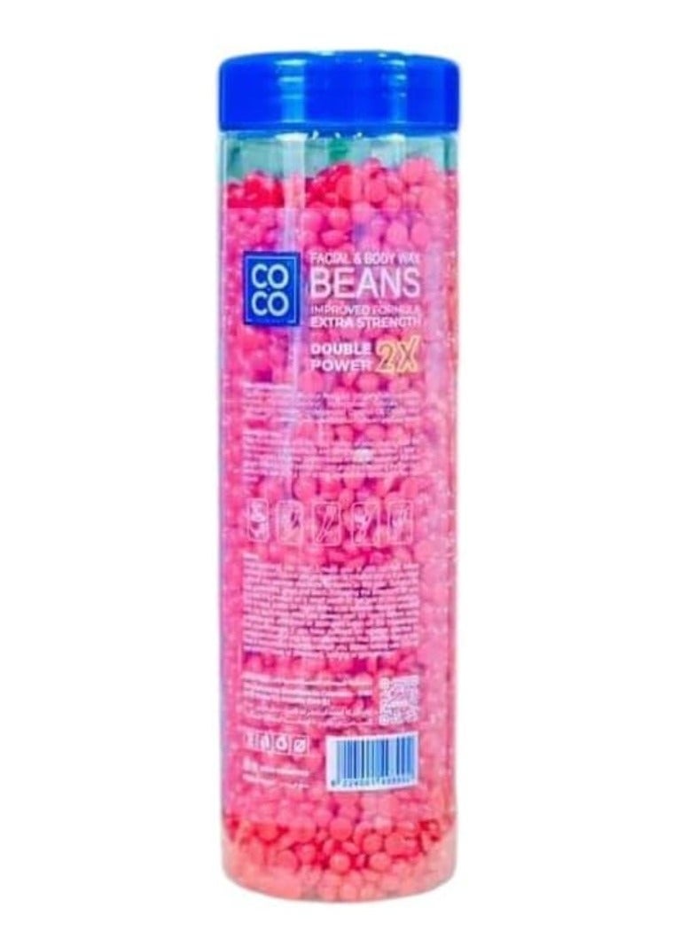 Coco Facial and Body Wax Beans Extra Strength Double Power 2 x - 350g - Image 2
