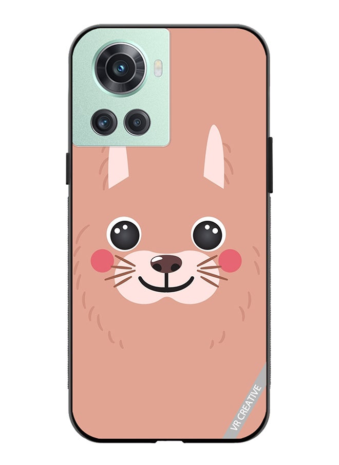 VR CREATIVE Protective Case Cover For OnePlus Ace Lama Cartoon Face Design Multicolour  - Image 1