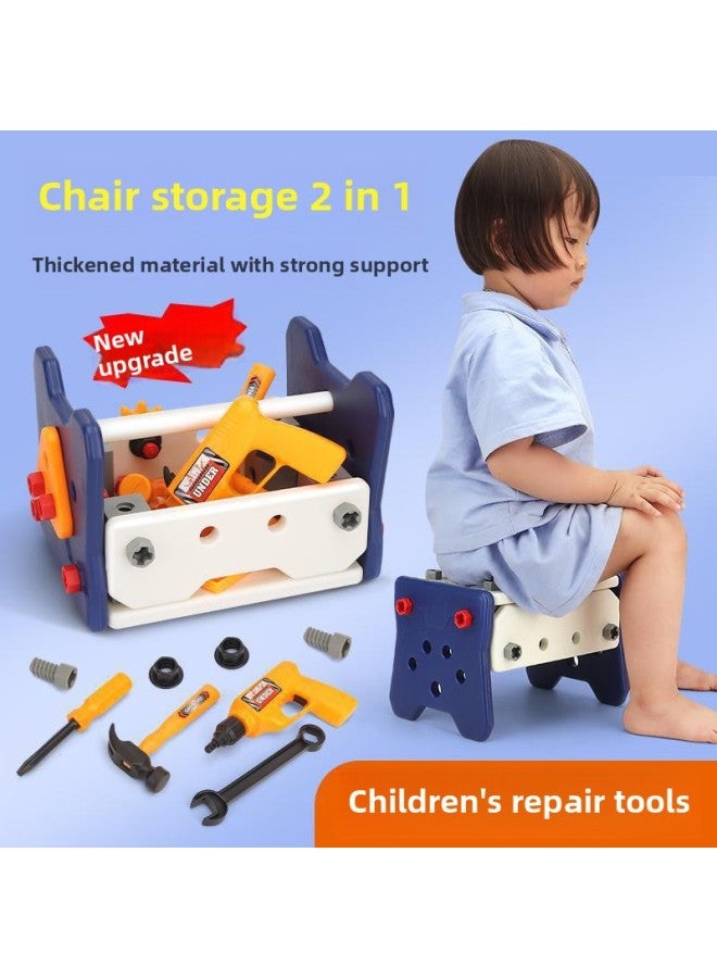 Children Screw Repair Toolbox Toys Boys Simulation Play House Tools Suit Early Education Toys-Color:[40-piece Set] Toolbox Suit  - Image 4