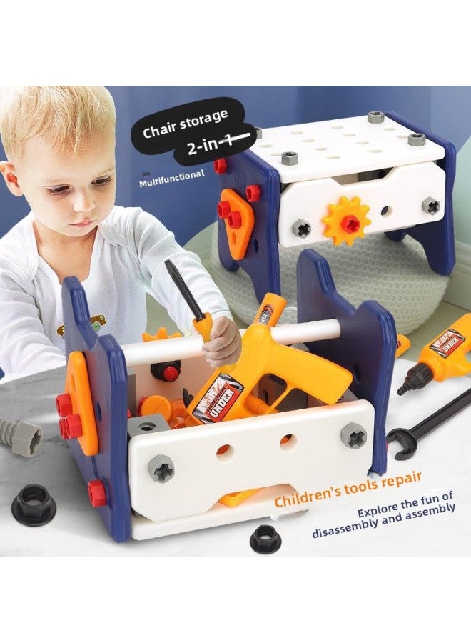 Children Screw Repair Toolbox Toys Boys Simulation Play House Tools Suit Early Education Toys-Color:[40-piece Set] Toolbox Suit  - Image 2