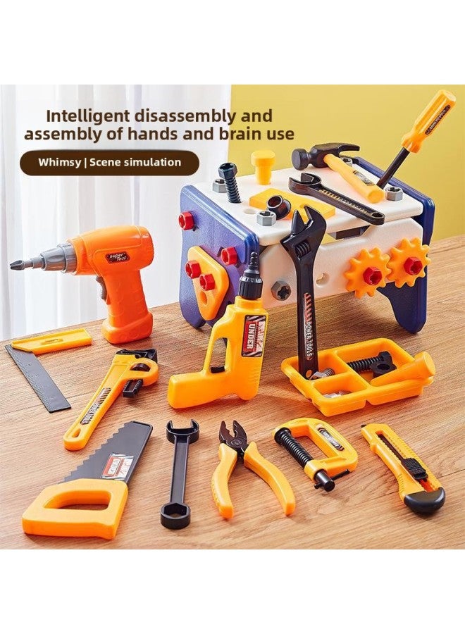Children Screw Repair Toolbox Toys Boys Simulation Play House Tools Suit Early Education Toys-Color:[40-piece Set] Toolbox Suit  - Image 3