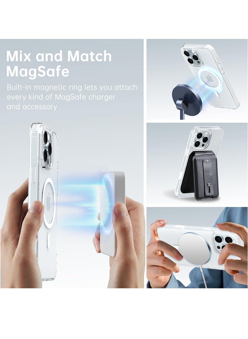 BORTONY iPhone 16 Pro Max Magsafe Case Transparent iPhone 16 Pro Max Cover Slim Thin Shockproof Protective Case for iPhone 16 Pro Max 6.9 inch - Image 4
